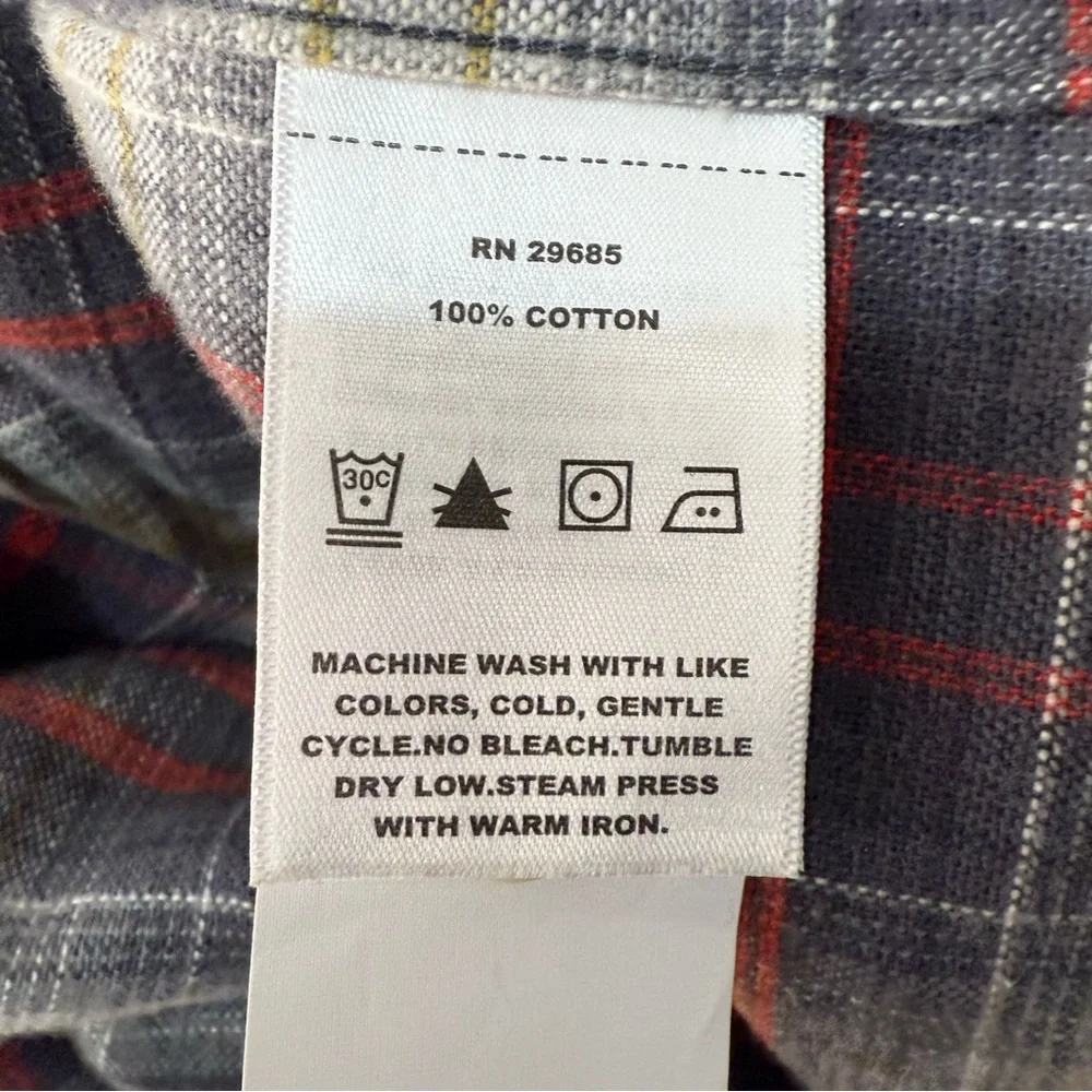 Pendleton‎ Pearl Snap Flannel Shirt Men’s XXL Red Grey Plaid Western Button Up